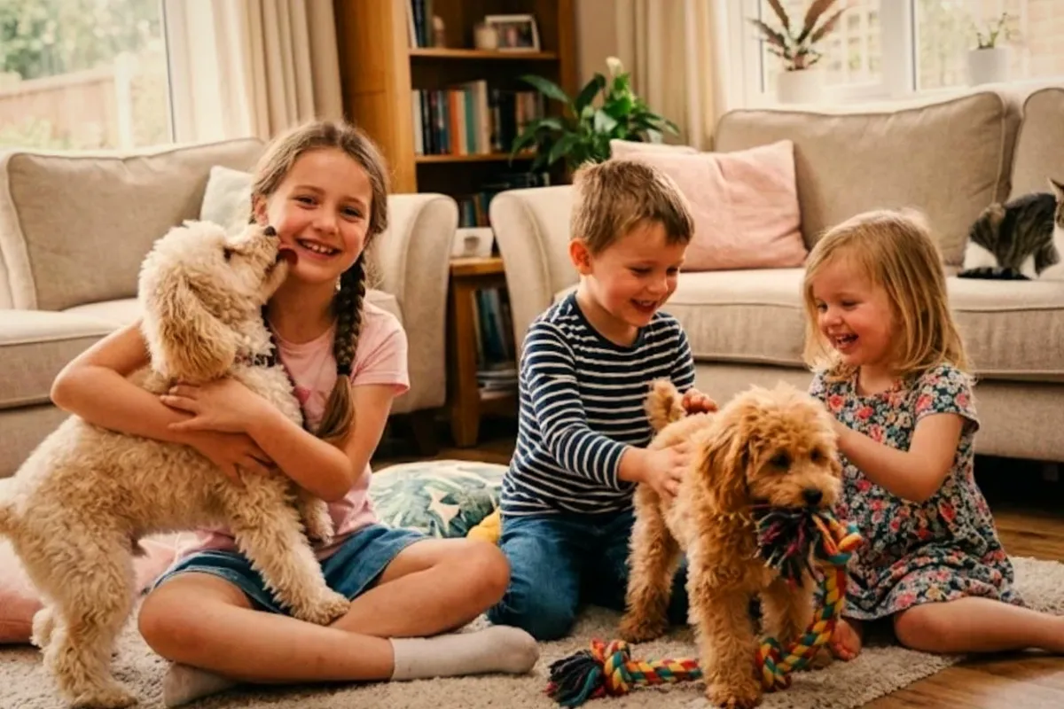 Caniche și copiii: Cum se comportă în familie și cu alte animale